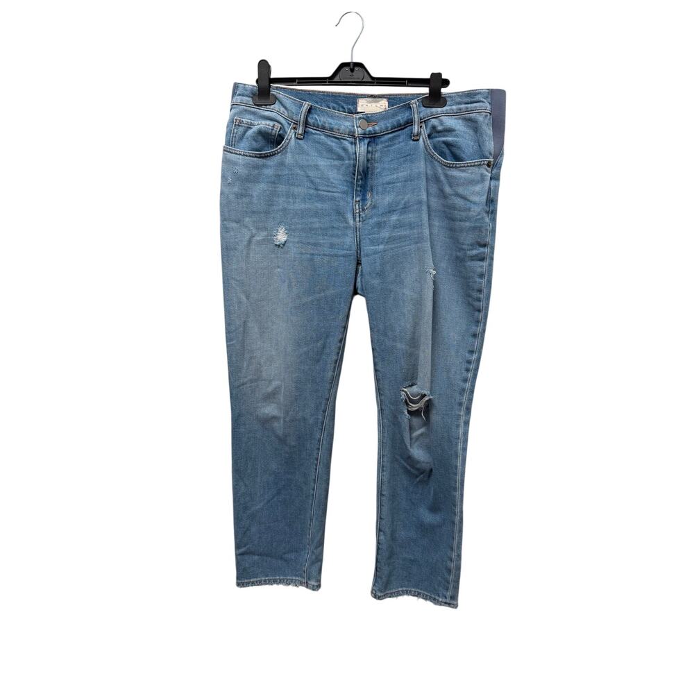 Hatch Denim Distressed Maternity Jeans 30